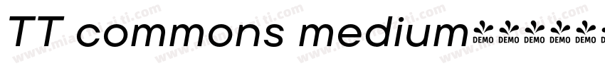 TT commons medium字体转换